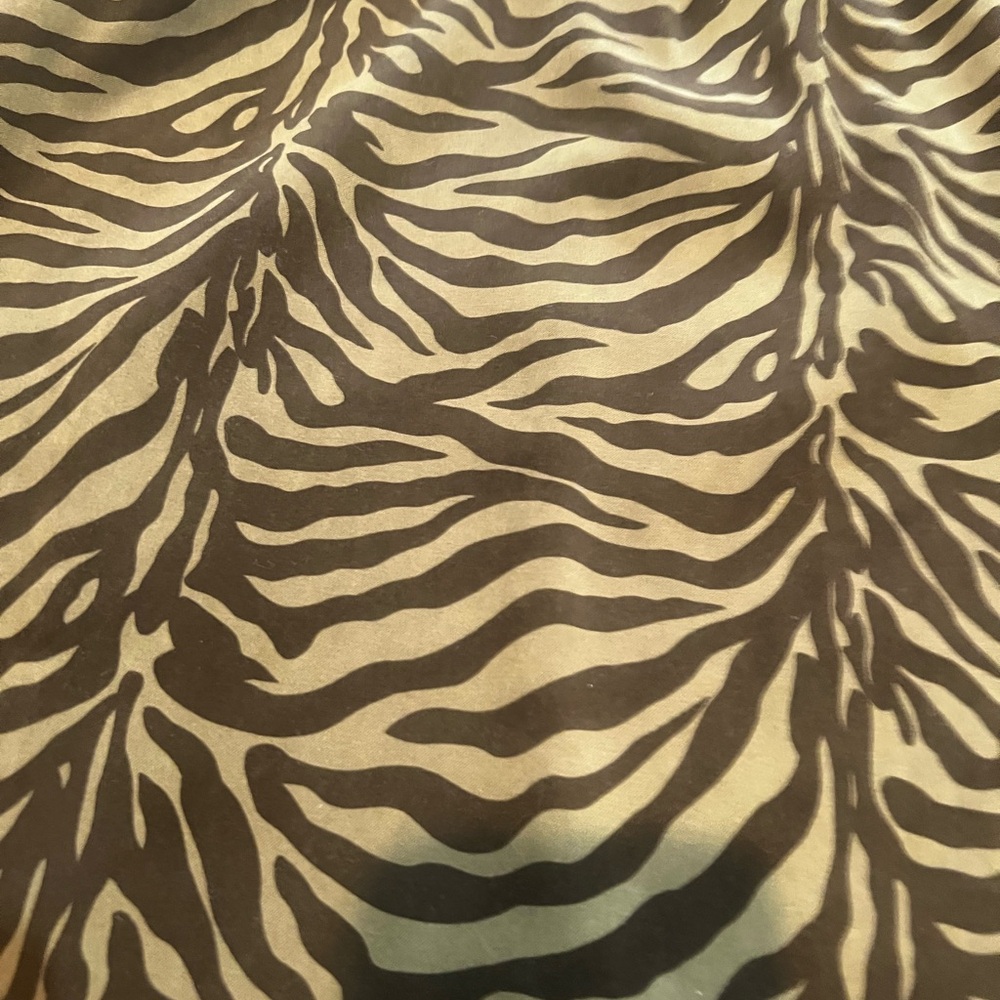 Rabbit Rabbit Rabbit Olive and Brown Zebra Print Top - Picture 2 of 5